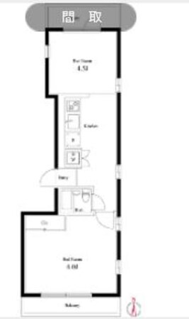 ハイツマリーの物件間取画像